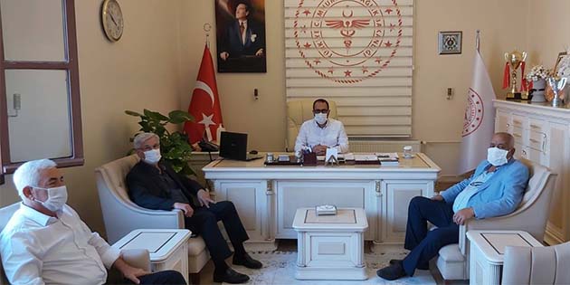 AKP İl Başkanı ziyareti sağlık müdürüne