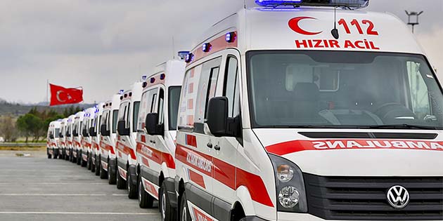 Hatay’a 35 Ambulans