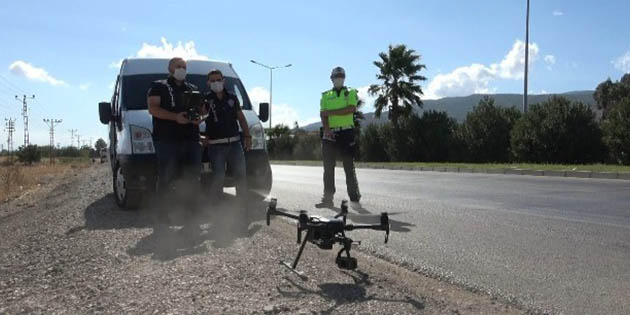 Antakya, Çevreyolu-Ekinci kavşağındaki drone