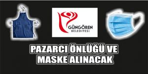 Pazarcı Önlüğü ve Maske Alınacak