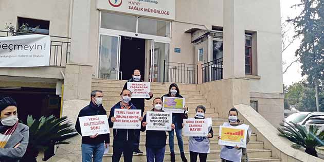 Avcı, maaş zamlarını protesto