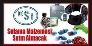 Sulama Malzemesi Satın Alınacak