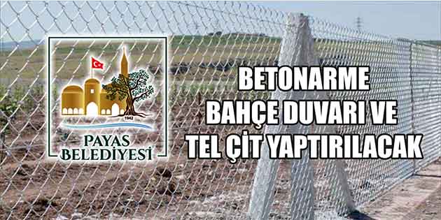 Payas Belediye Başkanlığı, betonarme