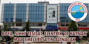 Boya, Sıhhi Tesisat, Elektrik ve Kaynak Malzemeleri Satın Alınacak