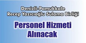 Personel Hizmeti Alınacak