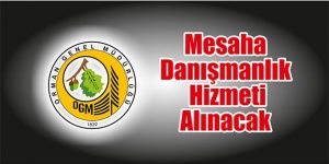 Mesaha Danışmanlık Hizmeti Alınacak