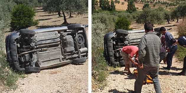 Park Halindeki Araç Devrildi; 1 Ölü, 2 Yaralı… İlimiz Altınözü