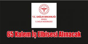 65 Kalem İş Elbisesi Alınacak