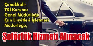 Şoförlük Hizmeti Alınacak