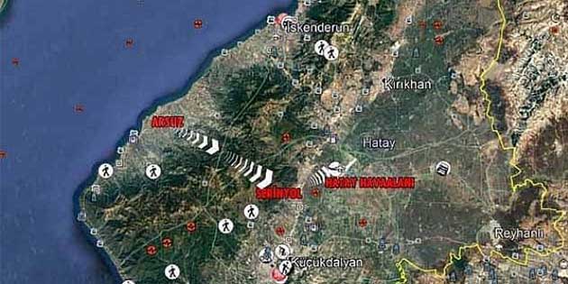 Arsuz-Antakya arasını 90 km’den