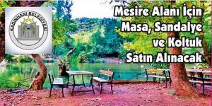 Mesire Alanı İçin Masa, Sandalye ve Koltuk Satın Alınacak