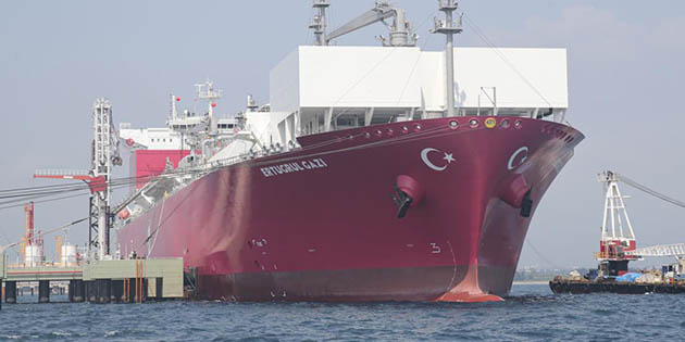 Türkiye’nin ilk doğal gaz depolama gemisi