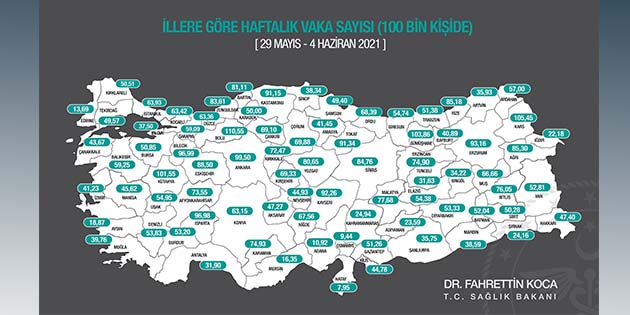 Türkiye’de koronavirüsle mücadelede en başarılı il olma konumunu sürdürüyor. Hatay,