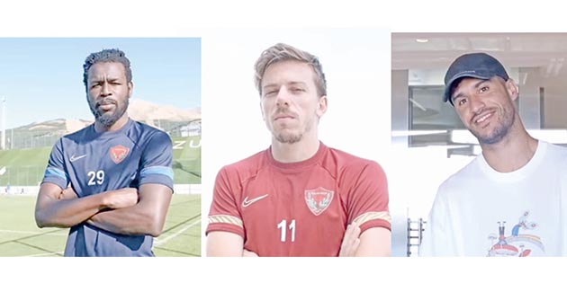 Hatayspor’un, biri yeni transfer, 3 futbolcusu daha Erzurum kampına katıldı.