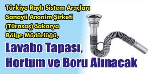 Lavabo Tapası, Hortum ve Boru Alınacak