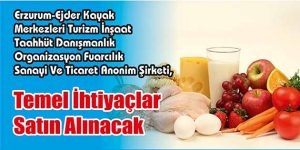 Temel İhtiyaçlar Satın Alınacak