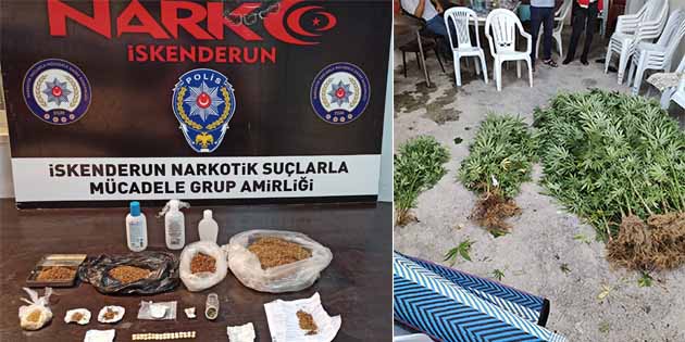 Hatay Narkotik Polisi’nin uyuşturucu