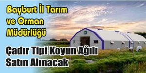 Çadır Tipi Koyun Ağılı Satın Alınacak