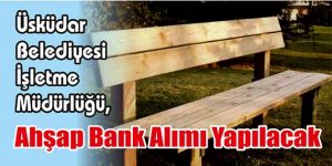 Ahşap Bank Alımı Yapılacak