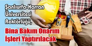 Bina Bakım Onarım İşleri Yaptırılacak