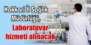 Laboratuvar hizmeti alınacak