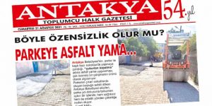 Antakya Belediyesi duyarlılığı