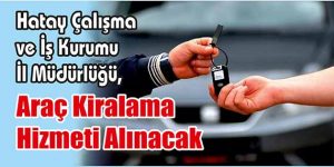 Araç Kiralama Hizmeti Alınacak