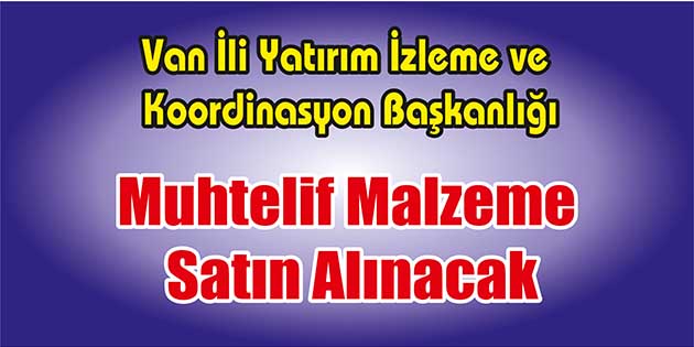 Van İli Yatırım İzleme