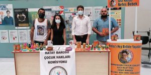 Antakya Adliyesinde nefes için yardım standı