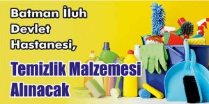 Temizlik Malzemesi Alınacak