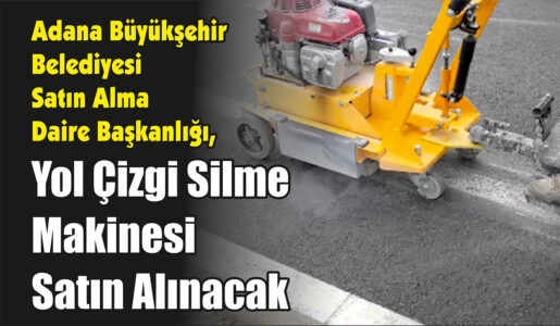 Yol Çizgi Silme Makinesi Satın Alınacak