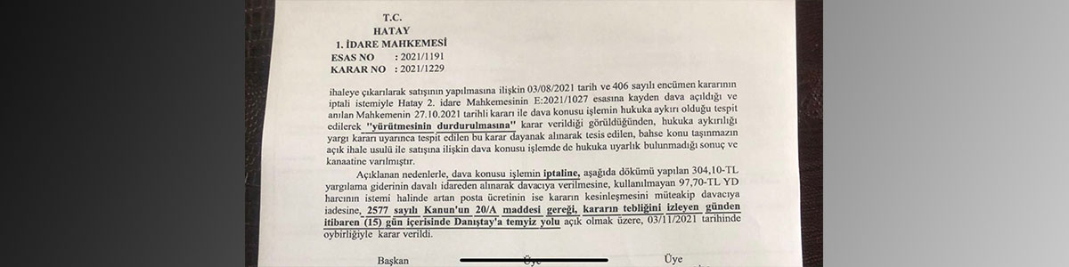 AKP İl Başkanı Av. Adem Yeşildal, “Hatay BŞB, Fuar Alanı