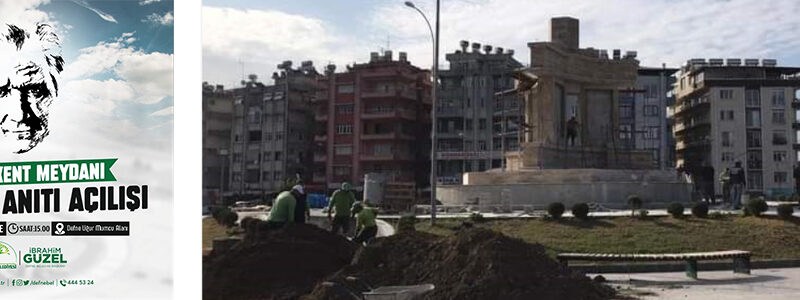 Uğur Mumcu Meydanı Atatürk Anıtı hazır