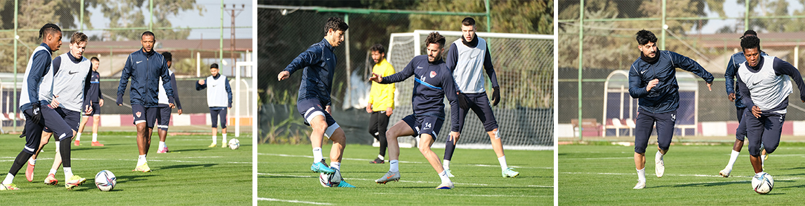 Hatayspor, bugün oynayacağı Giresunspor maçı öncesi son çalışmasını dün yaptı.