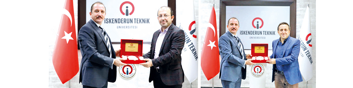 Prof. Dr. ÖRNEK ile  Prof. Dr. ÇALIŞ İskenderun Teknik Üniversitesi’nde