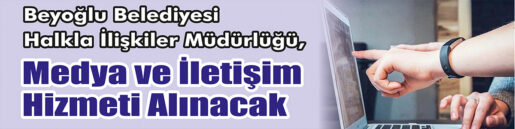 Medya ve İletişim Hizmeti Alınacak