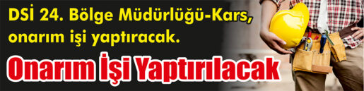 Onarım İşi Yaptırılacak