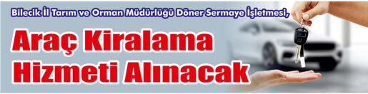 &nbsp;&nbsp;&nbsp;&nbsp;&nbsp; Bilecik İl Tarım ve Orman Müdürlüğü Döner Sermaye İşletmesi,