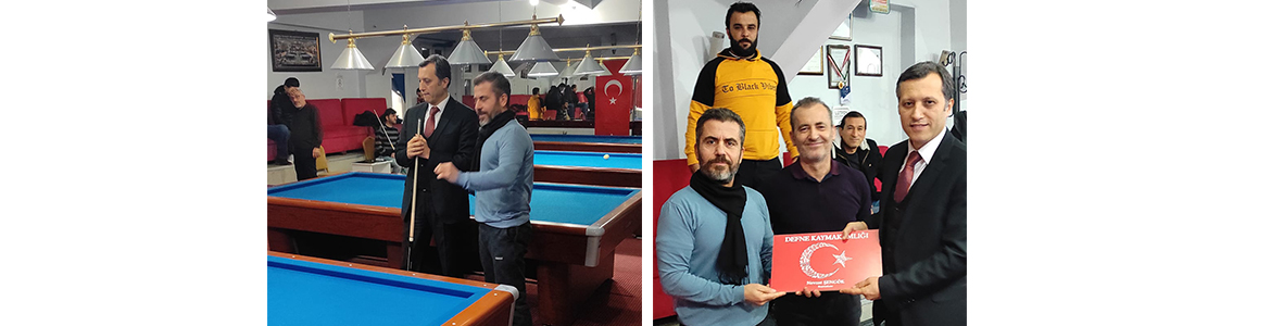 Defne Kaymakamı, bilardo kulübüne