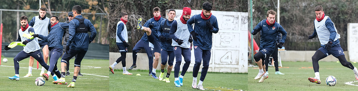 Hatayspor’da, Kayserispor maçı hazırlıkları sürüyor. Milli maç arası nedeniyle, futbolcular,