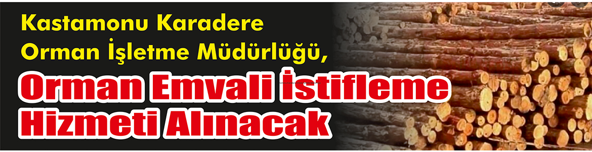       Kastamonu Karadere Orman İşletme Müdürlüğü, orman emvali istifleme hizmeti