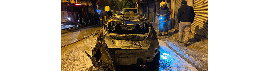 İtfaiye ekiplerinin müdahalesiyle söndürülen