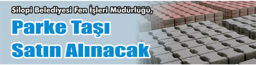 &nbsp;&nbsp;&nbsp;&nbsp;&nbsp; Silopi Belediyesi Fen İşleri Müdürlüğü, parke taşı satın alacak.