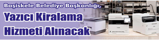 &nbsp;&nbsp;&nbsp;&nbsp;&nbsp; Başiskele Belediye Başkanlığı, yazıcı kiralama hizmeti alacak. &nbsp;&nbsp;&nbsp;&nbsp;&nbsp; Edinilen