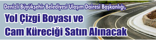 &nbsp;&nbsp;&nbsp;&nbsp;&nbsp; Denizli Büyükşehir Belediyesi Ulaşım Dairesi Başkanlığı, yol çizgi boyası