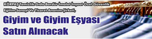 &nbsp;&nbsp;&nbsp;&nbsp;&nbsp; KÖRPAŞ Temizlik Gıda Bordür İmalat İnşaat Özel Güvenlik Eğitim