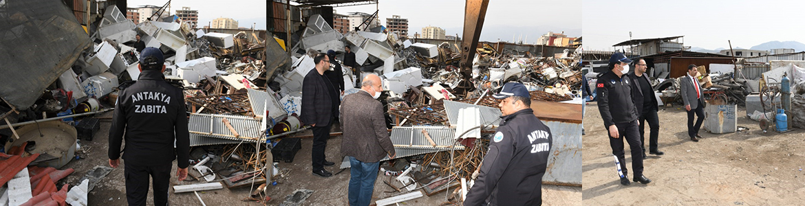 Hurdacılara Denetim …       Antakya Belediyesi Temizlik İşleri Müdürü Mustafa