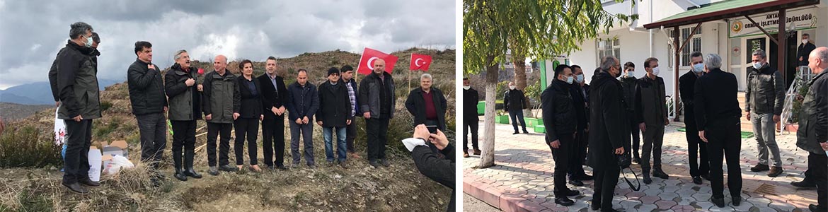 Hatay Milletvekili Hüseyin Yayman, hafta sonunda katıldığı ağaç dikim etkinliğinde,