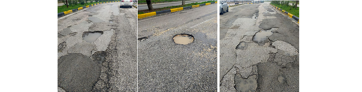 Antakya’nın Habib-i Neccar Dağı eteklerindeki İzmir Caddesi, çukurlarla dolu. Kurtuluş