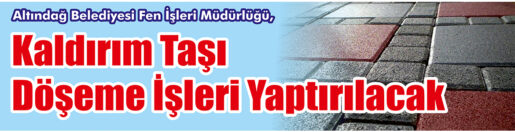 &nbsp;&nbsp;&nbsp;&nbsp;&nbsp; Altındağ Belediyesi Fen İşleri Müdürlüğü, Kaldırım taşı döşeme işleri